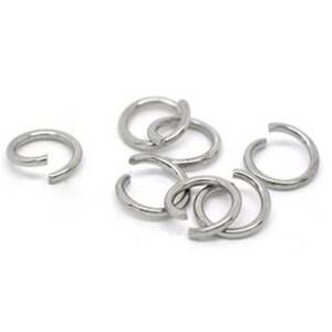 Šperky4U komponenty - ocelový kroužek 1,2x10 mm - OK1047