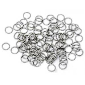 Šperky4U komponenty - ocelový kroužek 0,8x8 mm - OK1031
