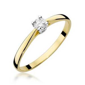 NUBIS® Zlatý zásnubní prsten s diamantem - W-335GW