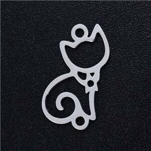 Šperky4U Ocelový přívěšek - kočička - OK1357-ST