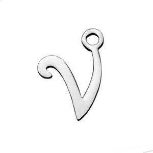 Šperky4U Drobný ocelový přívěšek - písmeno - iniciála - OK1307-V