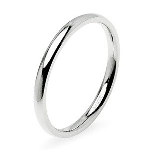 NUBIS® Ocelový prsten šíře 2 mm - velikost 50 - NSS1025-50