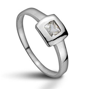 Šperky4U Stříbrný prsten se zirkonem, vel. 57 - velikost 57 - CS2009-57