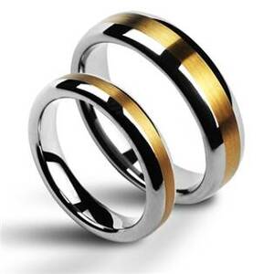 NUBIS® NWF1011 Pánský snubní prsten šíře 6 mm - velikost 66 - NWF1011-6-66