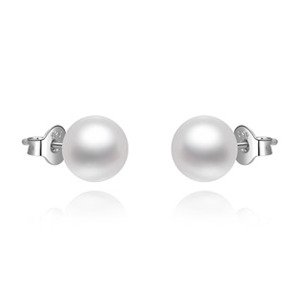 NUBIS® Stříbrné náušnice s perličkami - NB-3804