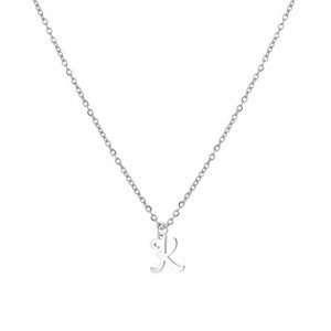 Šperky4U Ocelový náhrdelník, písmeno - OPD0339-K