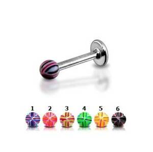 Šperky4U Labreta kulička akrylát - MIX barev - LB01104