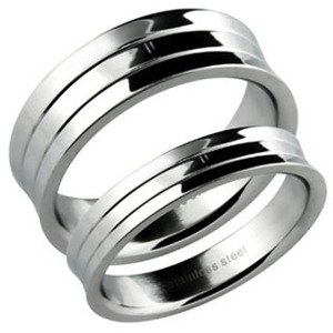Šperky4U Ocelový prsten, šíře 7 mm, vel. 62 - velikost 62 - OPR1385-62