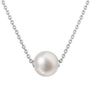 EVOLUTION GROUP CZ Stříbrný náhrdelník s říční perlou na řetízku - 22047.1