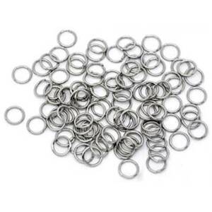 Šperky4U komponenty - ocelový kroužek 1,0x8 mm - OK1052