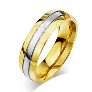 Šperky4U Ocelový prsten - velikost 49 - OPR0055-49