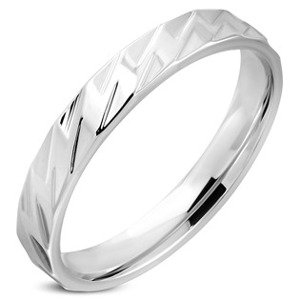 Šperky4U Ocelový prsten, šíře 4 mm - velikost 67 - OPR0021-67