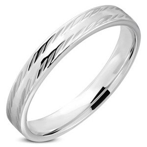 Šperky4U Ocelový prsten, šíře 4 mm - velikost 67 - OPR0022-67