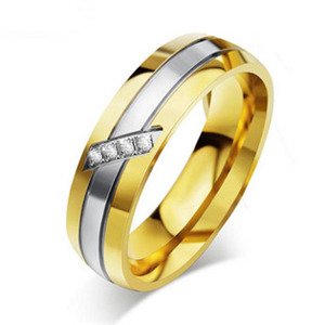 Šperky4U Ocelový prsten se zirkony - velikost 62 - OPR0055-D-62