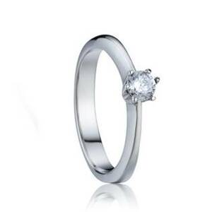 Šperky4U Zásnubní ocelový prsten se zirkonem - velikost 48 - OPR1544-48