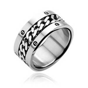 Šperky4U Ocelový prsten OPR1203 - velikost 65 - OPR1203-65