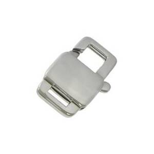 Šperky4U komponenty - zapínání - karabinka ocelová 16 mm - OK1033