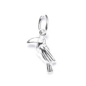 Šperky4U Dětský stříbrný přívěšek - ptáček tukan - CS3353