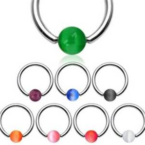 Šperky4U Piercing kruh akrylát, rozměr 1,2 x 10 mm - K01030-A