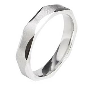 Šperky4U OPR0058 Pánský ocelový prsten, šíře 4 mm - velikost 63 - OPR0058-63