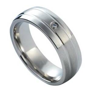 NUBIS® NSS1014 Dámský snubní prsten se zirkonem - velikost 54 - NSS1014-Zr-54