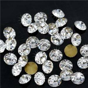 Šperky4U Skleněný šaton SS13 - 3,2 až 3,3 mm, 10ks/bal., CRYSTAL - SS13-CR