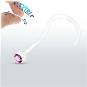 Šperky4U Piercing do nosu BioFlex - N01060-F