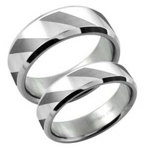 Šperky4U Dámský snubní prsten šíře 6 mm - velikost 49 - OPR1415-49