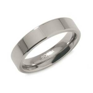 BOCCIA® Titanový prsten lesklý BOCCIA® 0121-01 - velikost 61 - 0121-0161