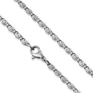 Šperky4U Ocelový řetízek řecký klíč, tl. 2 mm - OPE1213-020-55